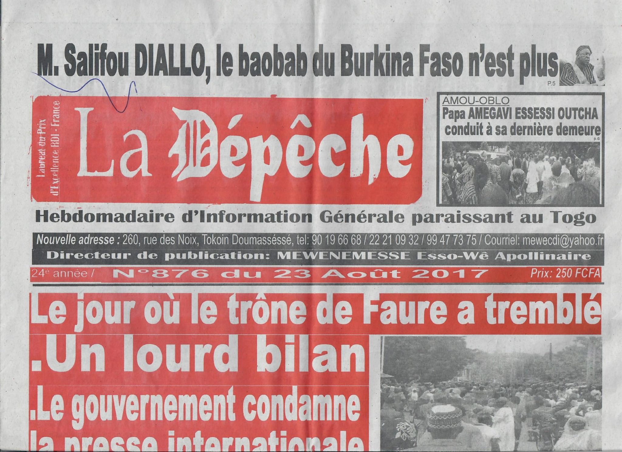 La Depeche Zeitung aus Togo