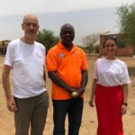Manager Winfried Meier und Young Leaderin Lisa Jimenez im Einsatz in Burkina Faso 2019
